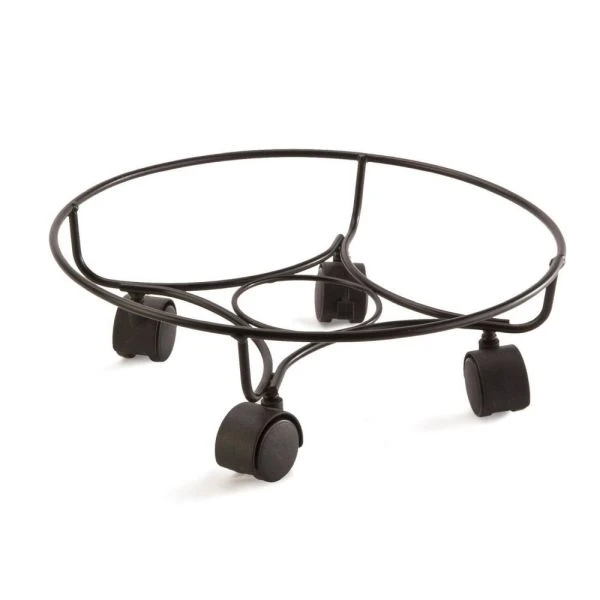 Panacea 13" (33cm) Heavy Duty Black Plant Pot Caddy Panacea 13" (33cm) Heavy Duty Black Plant Pot Caddy -Best Gardening Store 093432891674