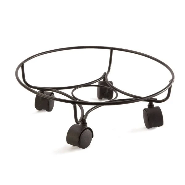 Panacea 16" (40cm) Heavy Duty Black Plant Pot Caddy Panacea 16" (40cm) Heavy Duty Black Plant Pot Caddy -Best Gardening Store 093432891681