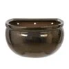 Woodlodge 26cm Bronze Glazed Blossom Wall Pot