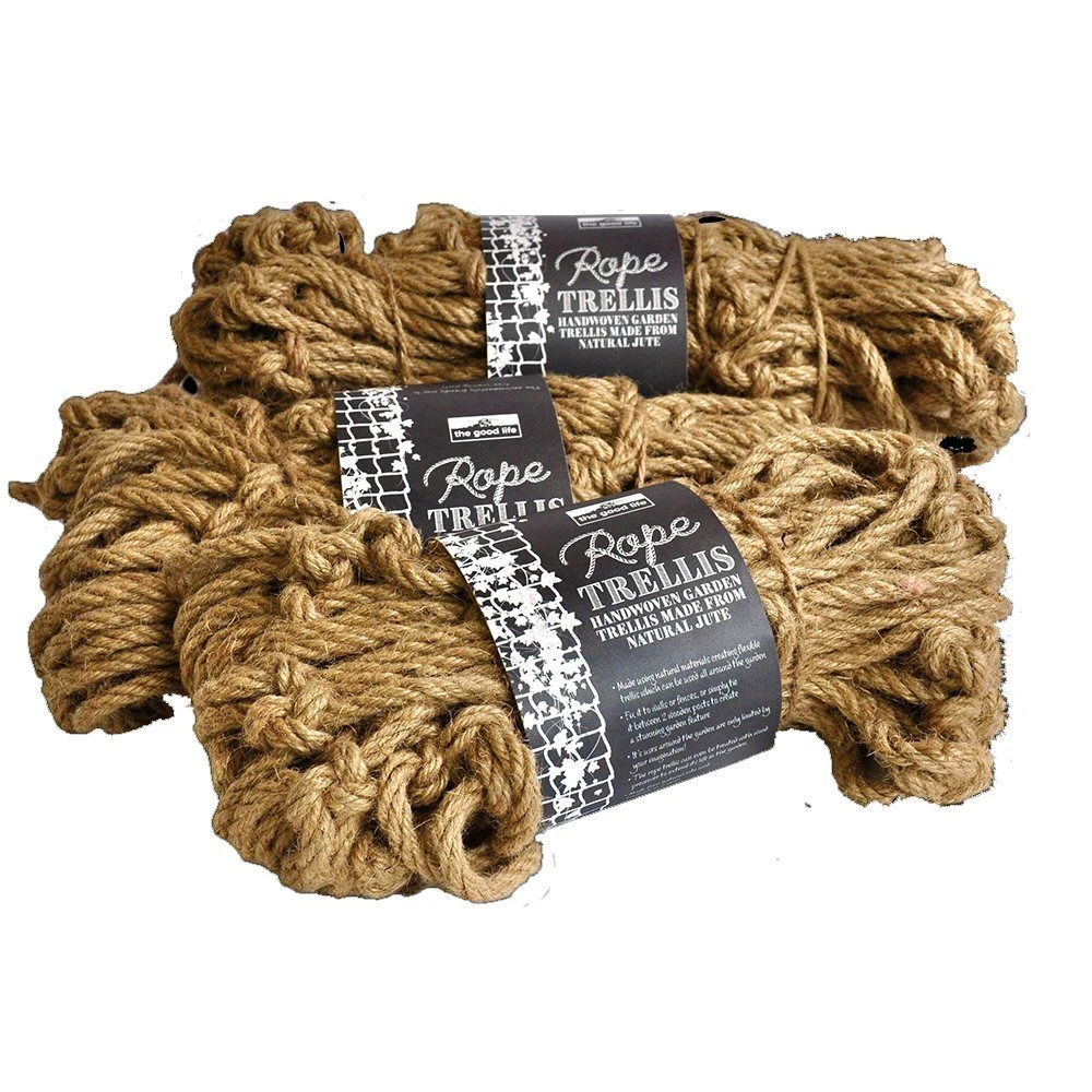 The Good Life 1.2 x 1.8m Natural Jute Rope Trellis The Good Life 1.2 X 1.8m Natural Jute Rope Trellis -Best Gardening Store 5010453008350 ba6f92da 91e0 4103 a2b6 19da7ec943f0