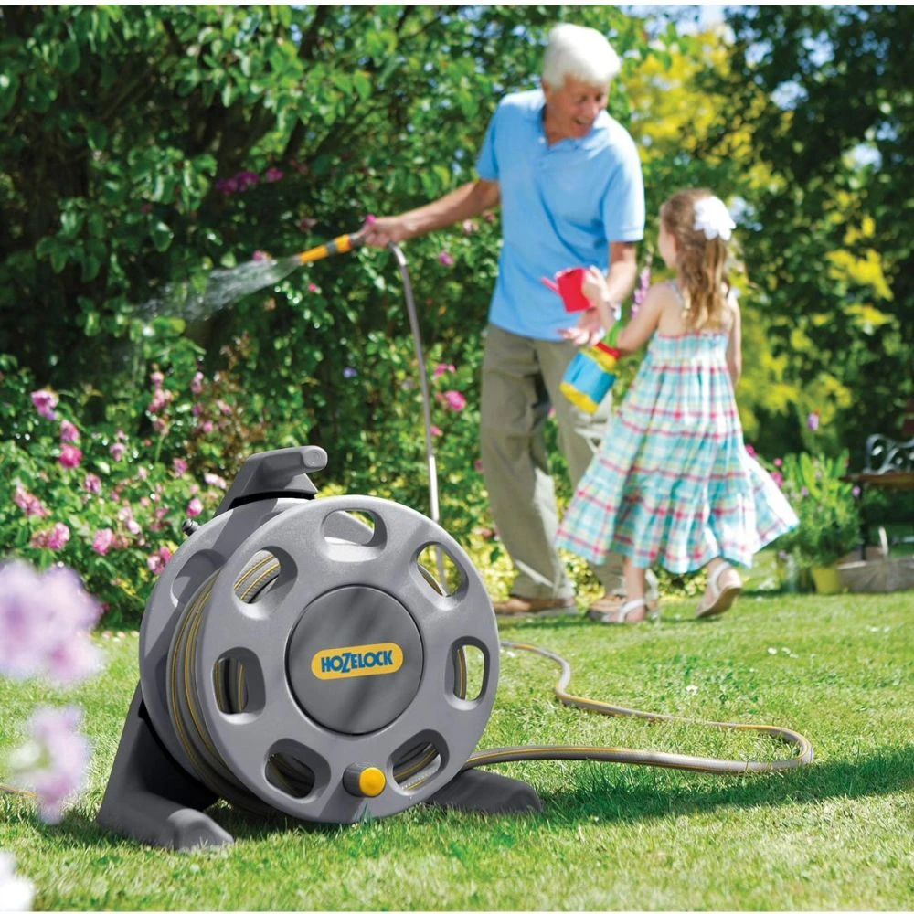 Hozelock Free Standing Empty Hose Reel (30m Capacity) Hozelock Free Standing Empty Hose Reel (30m Capacity) -Best Gardening Store 5010646015059 2