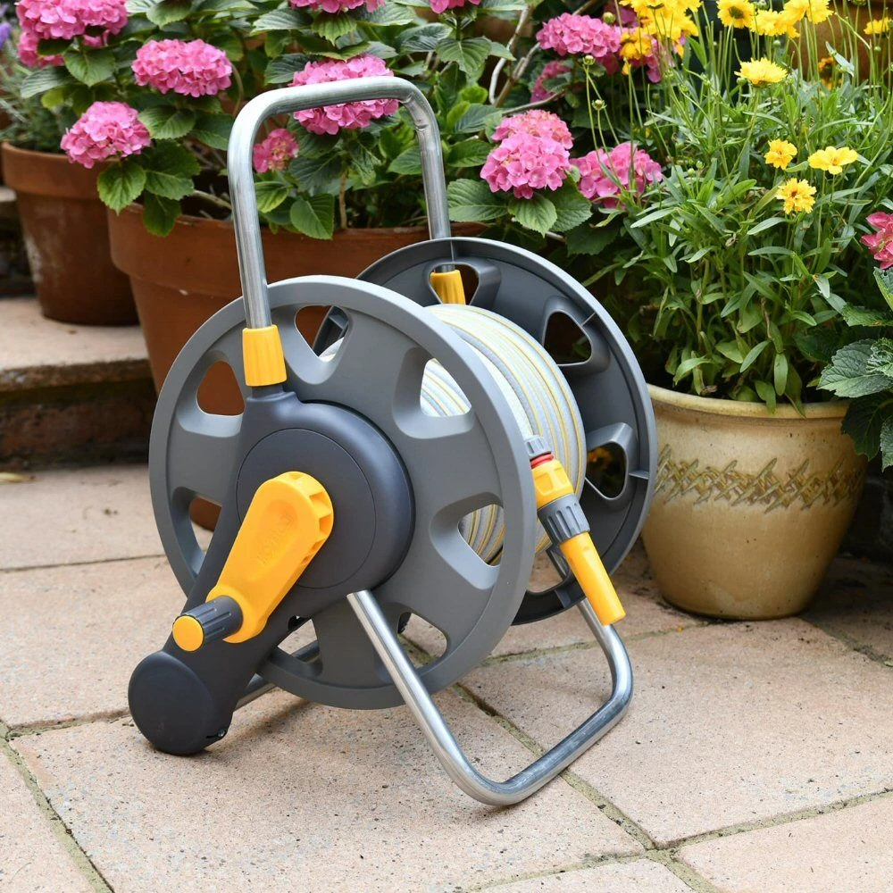 Hozelock 2-in-1 Assembled Empty Hose Reel Hozelock 2-in-1 Assembled Empty Hose Reel -Best Gardening Store 5010646046473 3