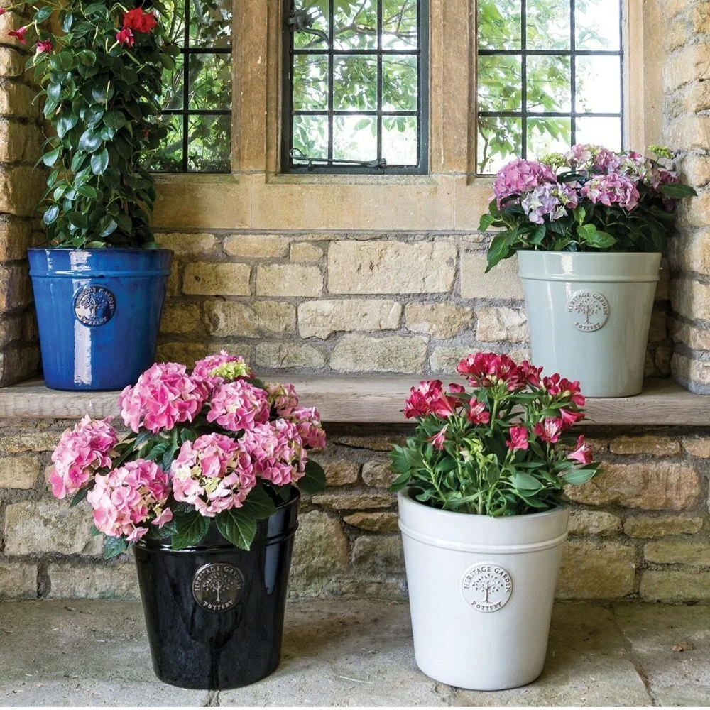 Woodlodge 50cm Blue Glazed Heritage Pot Woodlodge 50cm Blue Glazed Heritage Pot -Best Gardening Store 5021346424928 2