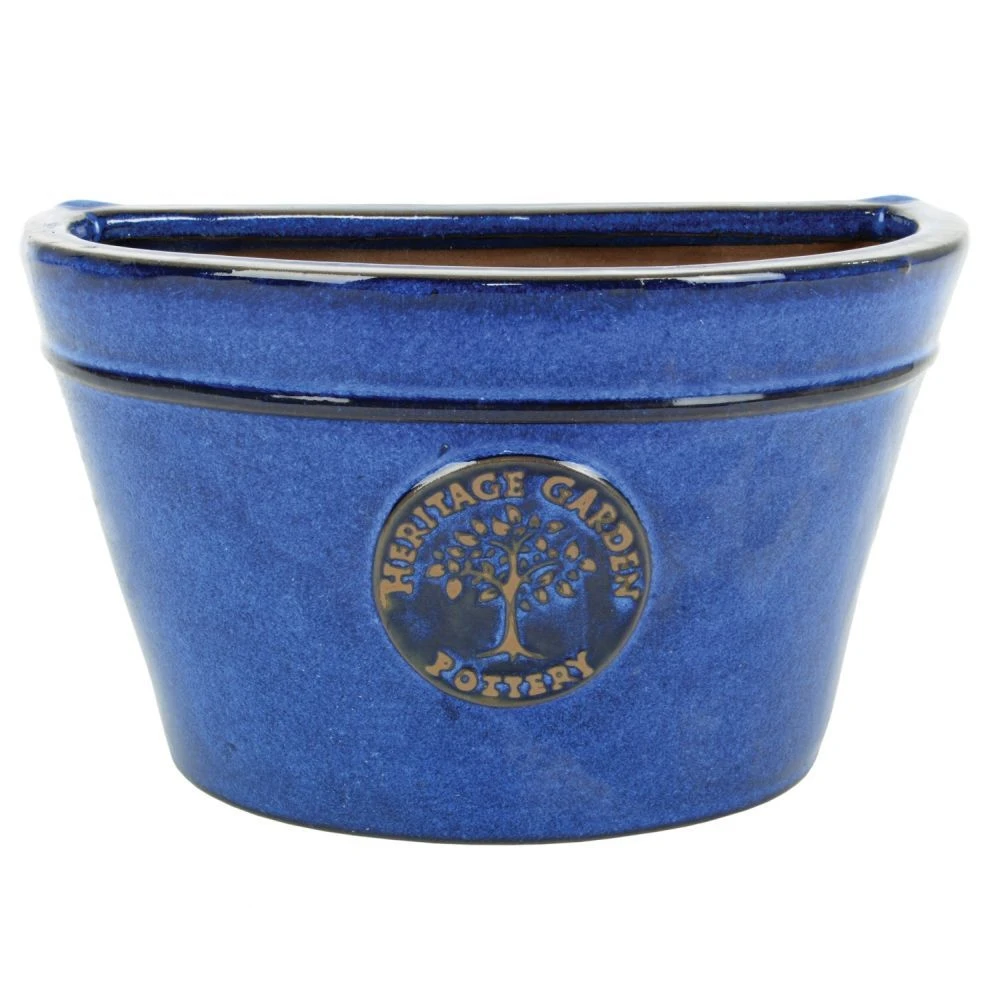 Woodlodge 26cm Blue Edwardian Wall Pot Woodlodge 26cm Blue Edwardian Wall Pot -Best Gardening Store 5021346475616