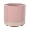 Woodlodge 38cm Pastel Pink Glazed Pot