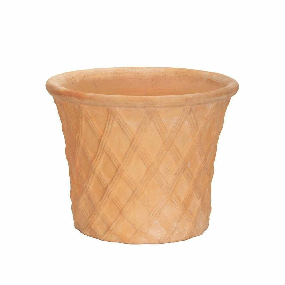 APTA 40cm Terracotta Lattice Cone Planter APTA 40cm Terracotta Lattice Cone Planter -Best Gardening Store 5022413588826