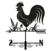 Primus Metal Cockerel Silhouette Weathervane