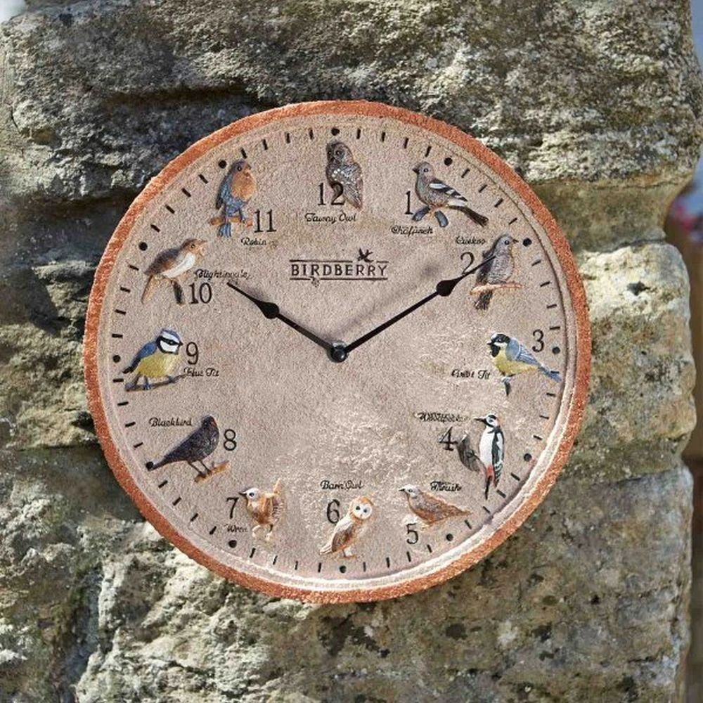 Outside In 12" Birdberry Wall Clock Outside In 12" Birdberry Wall Clock -Best Gardening Store 5050642006378 2