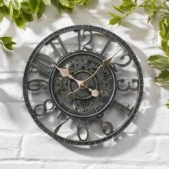 Outside In 12" Verdigris Newby Wall Clock -Best Gardening Store 5050642006415 3