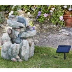 Smart Solar 51cm Rock Fall Solar Water Feature -Best Gardening Store 5050642007931 3