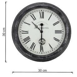 Outside In 12" Black Biarritz Clock -Best Gardening Store 5050642016933 2