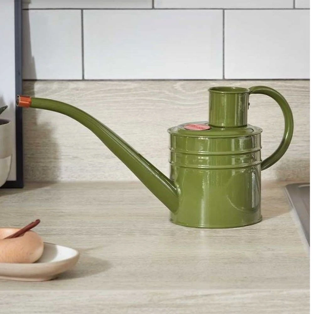 Smart Garden 1 Litre Sage Green Home & Balcony Steel Watering Can Smart Garden 1 Litre Sage Green Home & Balcony Steel Watering Can -Best Gardening Store 5050642059732