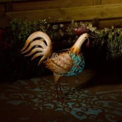 Smart Solar 45cm Metal Cockerel Silhouette -Best Gardening Store 5050642064132 3