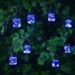 Smart Solar 10 Firefly LED Opal Jar String Lights 2 Smart Solar 10 Firefly LED Opal Jar String Lights -Best Gardening Store 5050642067638 3