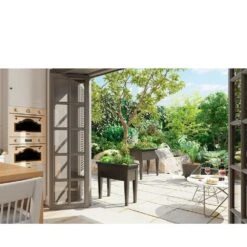 Artevasi 80cm Anthracite Venezia Grow Box Planter 2 Artevasi 80cm Anthracite Venezia Grow Box Planter -Best Gardening Store 5600442825183 3