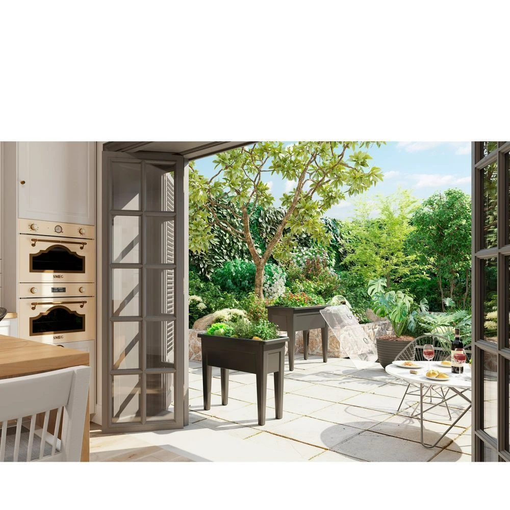 Artevasi 80cm Anthracite Venezia Grow Box Planter Artevasi 80cm Anthracite Venezia Grow Box Planter -Best Gardening Store 5600442825183 3