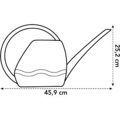 Elho 3.5 Litre Anthracite Aquarius Watering Can -Best Gardening Store 8711904303723 3