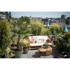 Elho 25cm Leaf Green Greenville Round Planter -Best Gardening Store 8711904332433 5