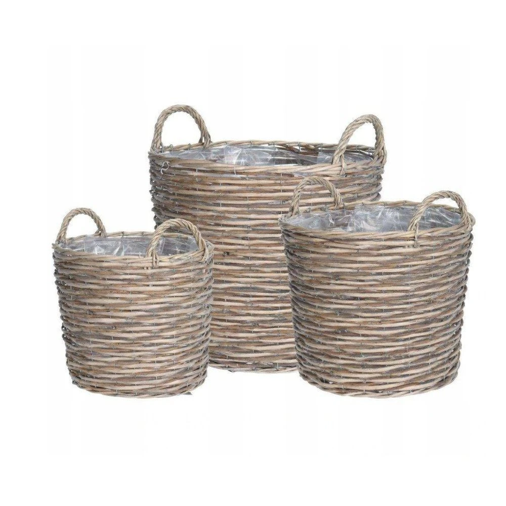Koopman 39cm Wicker Basket Planter Koopman 39cm Wicker Basket Planter -Best Gardening Store 8719202993394 2
