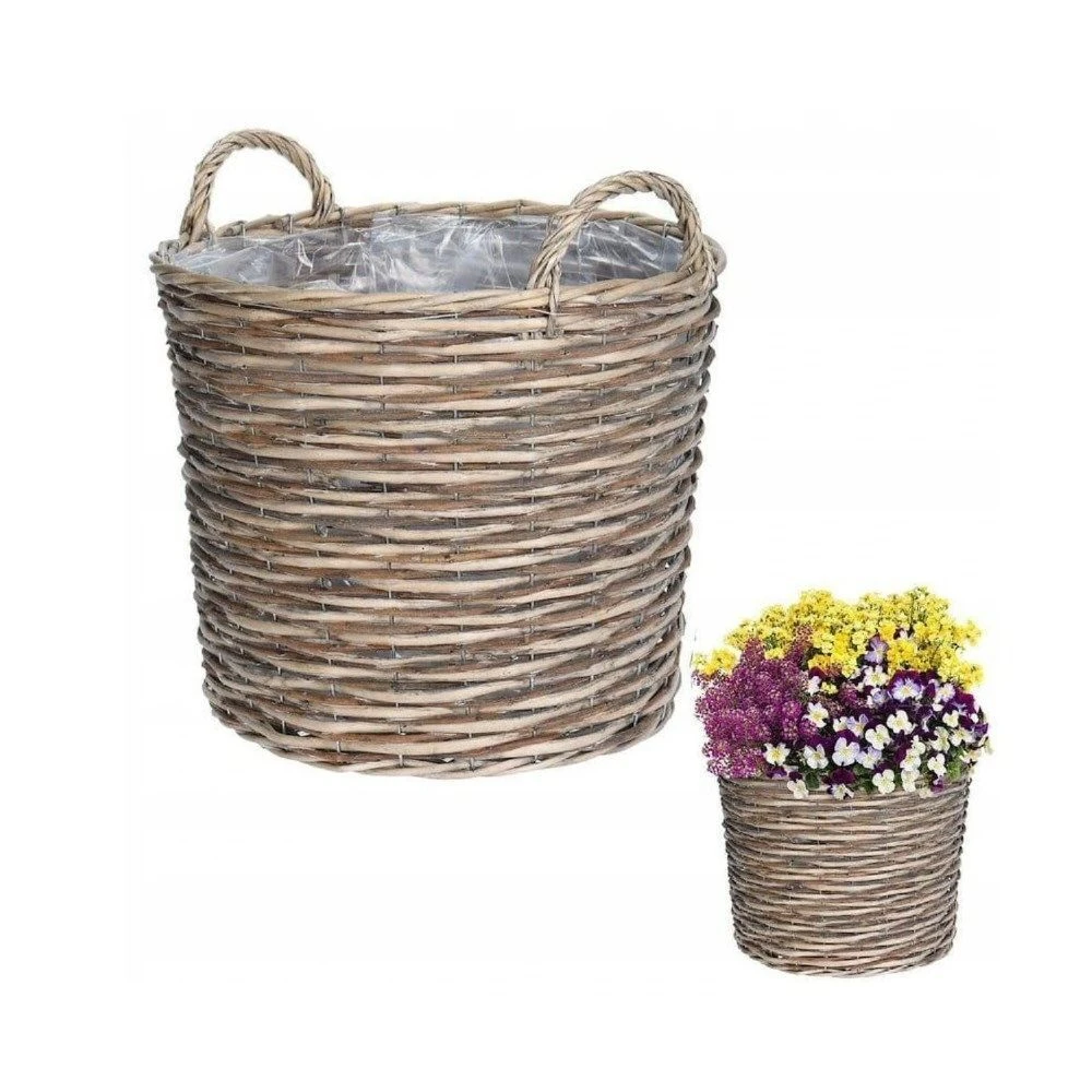 Koopman 39cm Wicker Basket Planter Koopman 39cm Wicker Basket Planter -Best Gardening Store 8719202993394 3